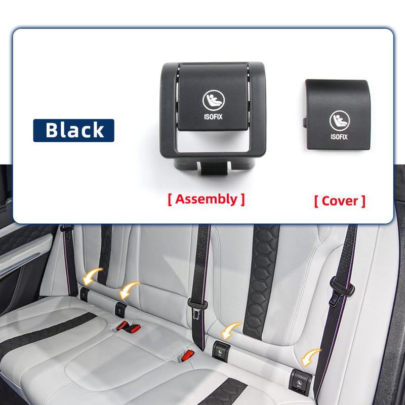 ISOFIX Cover For X5 G05 2019-2023 Child Seat Anchoring Shell 52207499793 52207499794 Black 52207499786