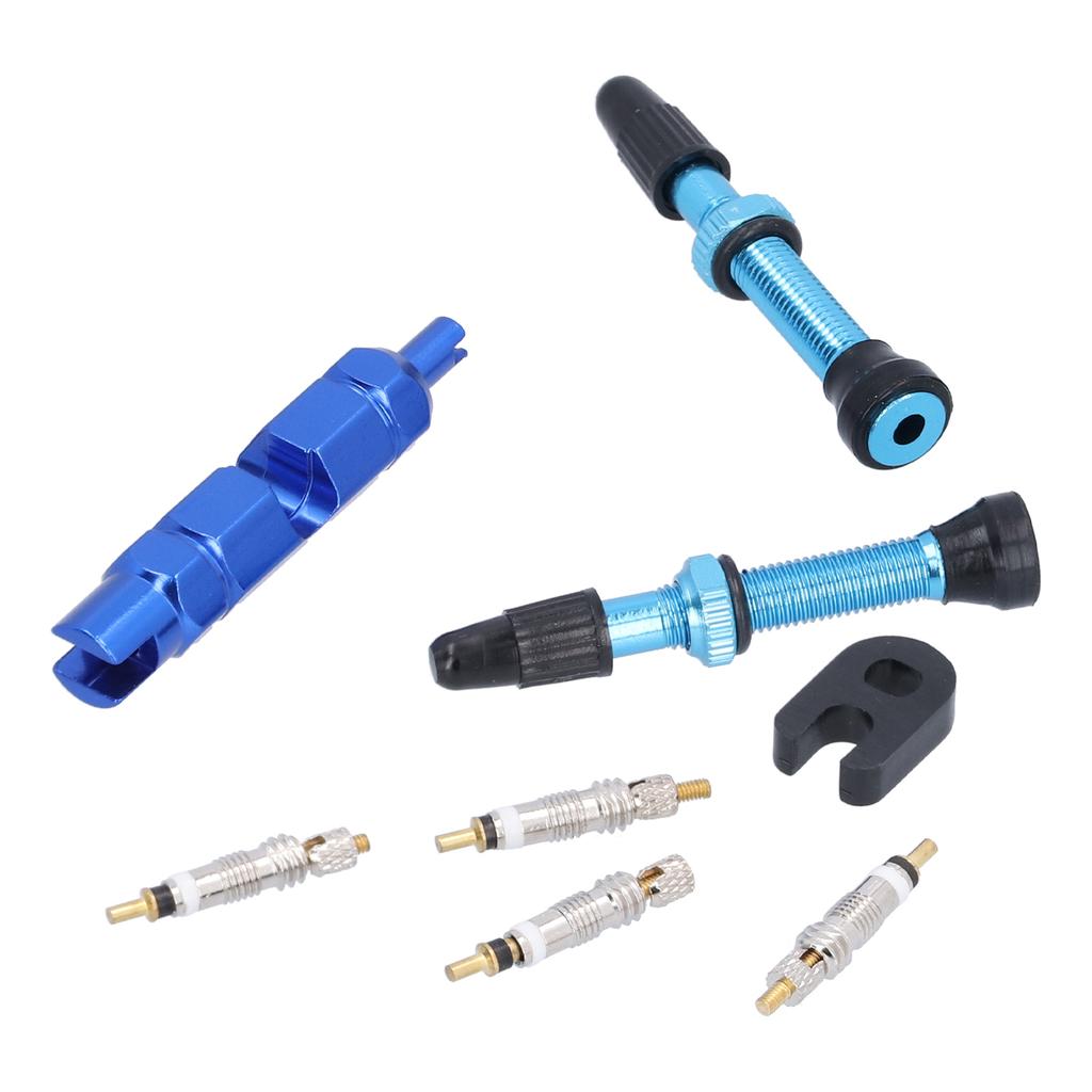 1.6in Tubeless Valve Stem French Type Aluminum Alloy Accessories for Road Bicycles Mountain