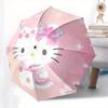 1pc Hello Kitty Spring Flowers Umbrella with Plastic Handle Suitable for All Seasons Home Travel Outdoor UmbrellaSanlio530