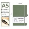A5 Soft Leather Notebook: Multi-Color Options, Customizable, Thickened Pages, Ideal for Students and Business.