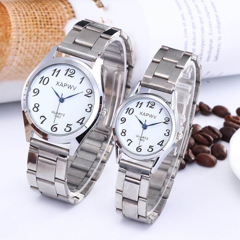 Large Dial Quartz Watch with Elastic Band for Men & Women