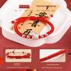 2026 Year of the Horse Silver Blessing Bracelet for Babies: Luxurious Woven Red String Hand Rope in New Chinese Style