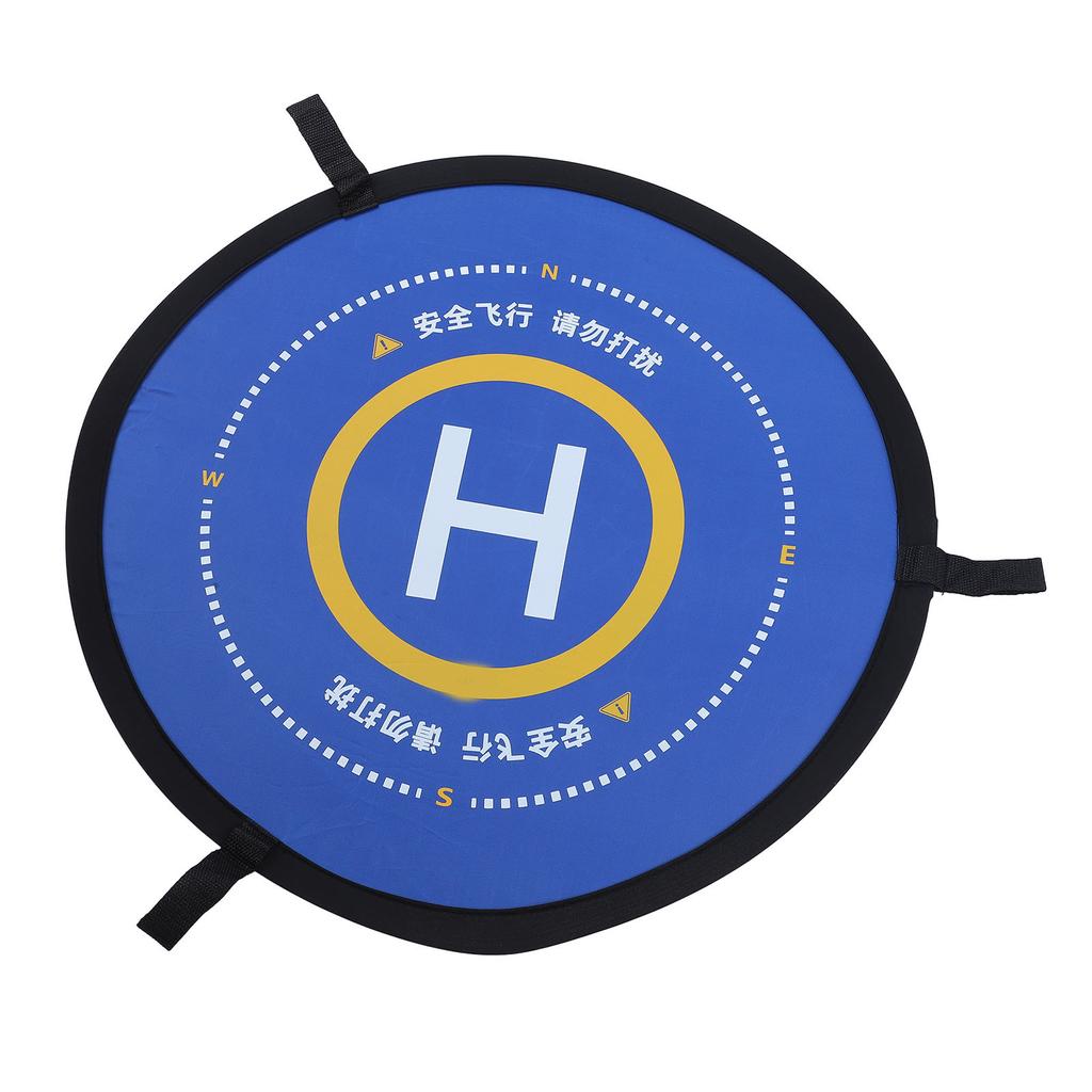 Drone Landing Pad Oxford Cloth Foldable Waterproof Slogan Drone Parking Apron Pad for Lawn 76.6cm 30.2in