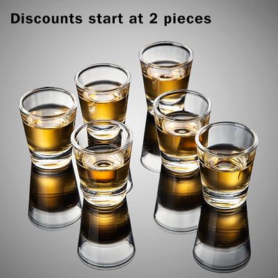 V-shape Shot Glasses, Durable Tequila Bar Glasses For Alcohol and Espresso Shots, Small Glass,Clear Shot Glass Bar Home