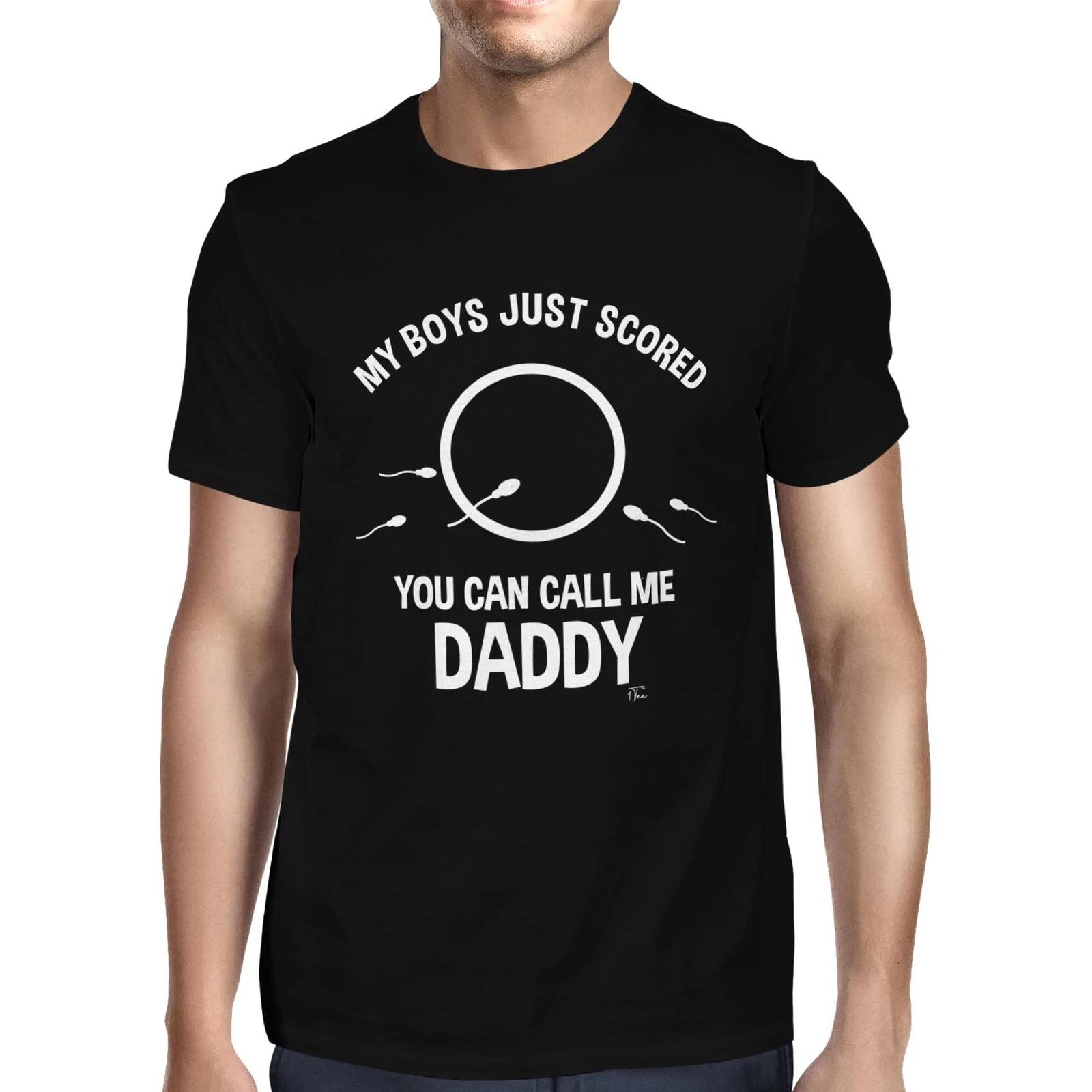 1Tee Mens My Boys Just Scored You Can Call Me Daddy T-Shirt XXL