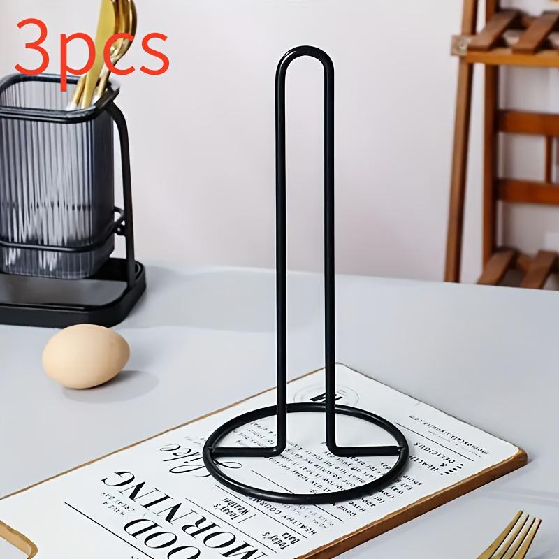 1PC Kitchen Rolling Paper Towel Holder Bathroom Paper Towel Silver Meal Rack Home Kitchen Storage Accessories