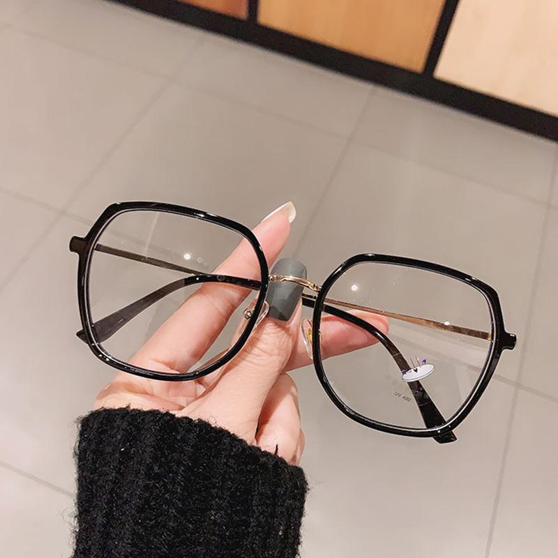 New Brand Beige White Green Round Transparent Anti Blue Light Glasses Frame Vintage Korean Women Eyeglasses