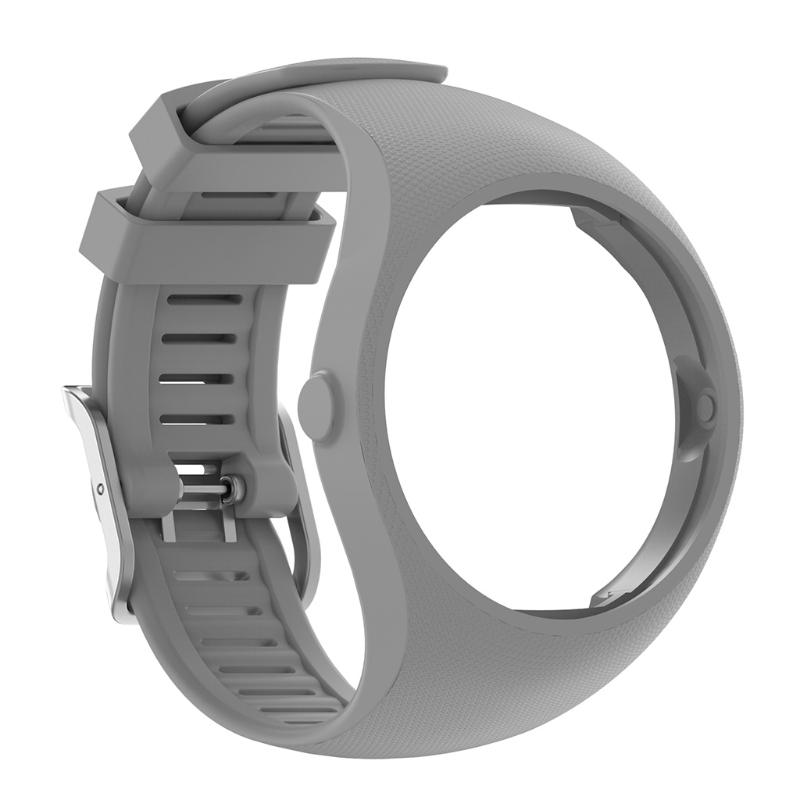 Силиконовый ремешок для Polar M200 для смарт-часов, браслет-петля, замена, водонепроницаемый ремешок, потостойкий серый
