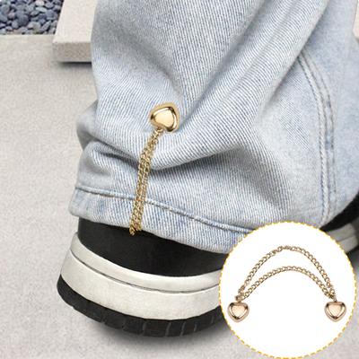 1 Pair Multi-Function Magnetic Clothing Clip with Chain Multi-Purpose Pinless Brooch Metal Buttons