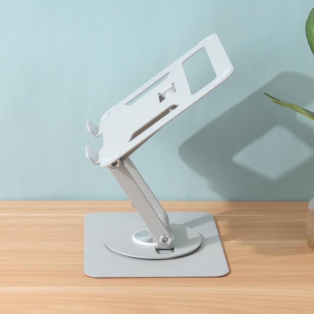 Adjustable Rotating Laptop Stand with Double-Layer Foldable Design