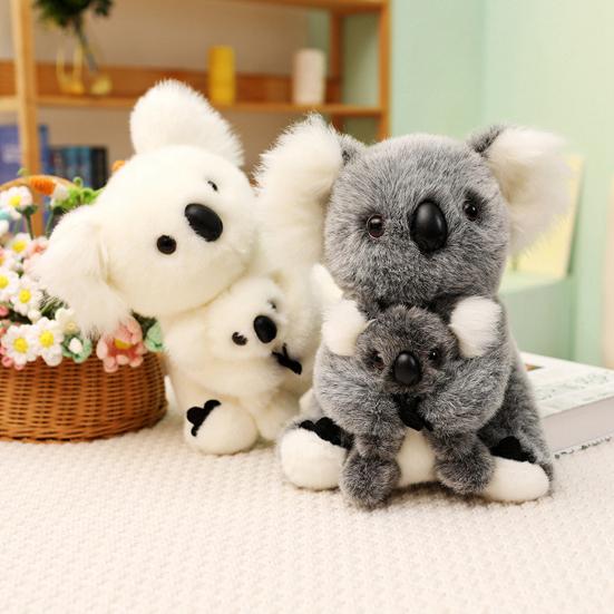 Koala Plush Doll Realistic Simulation Stuffed Animal for Comfort And Stress Relief Cozy Huggable Toy for Children And Adults