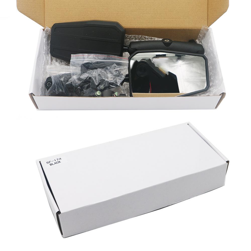 Universal Aluminum Rearview Mirror, Motorcycle Parts for Suzuki Kawasaki Sport, Dirt Pit Bike