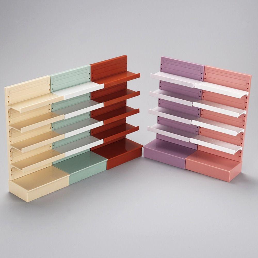 8*5*16.8cm Supermarket Display Shelf Mini Miniature Furniture Accessories 1/12 Dollhouse Cabinet