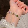 Colorful Zircon Bracelet Wristband Friendship Bracelet Women Crystal Hand Bracelet  Hand Accessory
