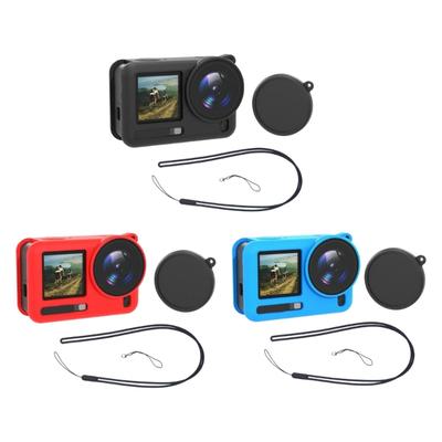 Precise Fitted Silicone Protective Cover for Action 6 Cameras Shell Shock Resistance Cooling Efficiency Lanyard