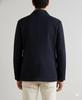 Navy Blue Stylish Men's Formal Suede Blazer Genuine Real Lambskin Leather Handmade