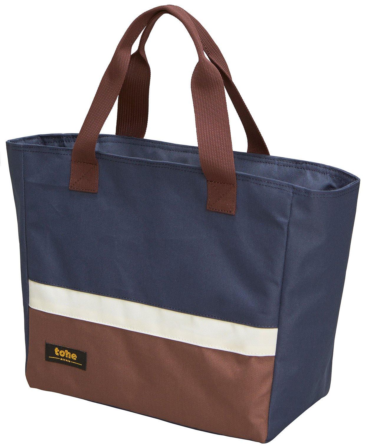 

Tone Lunch Tote 3 Colors Navy 500ml Large enough to fit a thermal bottle vertically Set of 1 AY-01