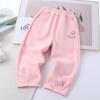 Kids' 2025 Spring/Autumn Casual Drawstring Sweatpants: Girls' Long Pants
