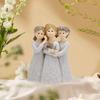 Creative Three Girls Resin Figurine for Desktop & Home Decor - Thanksgiving & Christmas Ornament