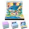 Underwater World 3D Note Block Tear Off Memo Cube Ocean Scene Desk Stationery Gift Paper Art Paper 3D Calendar Memo Pad