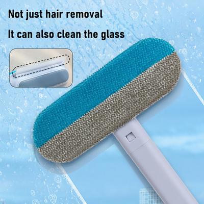 Pet Hair Remover Long Handle Reusable Lint Cleaner for Dog Cat Hair Multi-functional Fur Removal Brush for Couches Carpets Car Seat Clothes Bedding