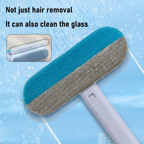 Pet Hair Remover Long Handle Reusable Lint Cleaner for Dog Cat Hair Multi-functional Fur Removal Brush for Couches Carpets Car Seat Clothes Bedding