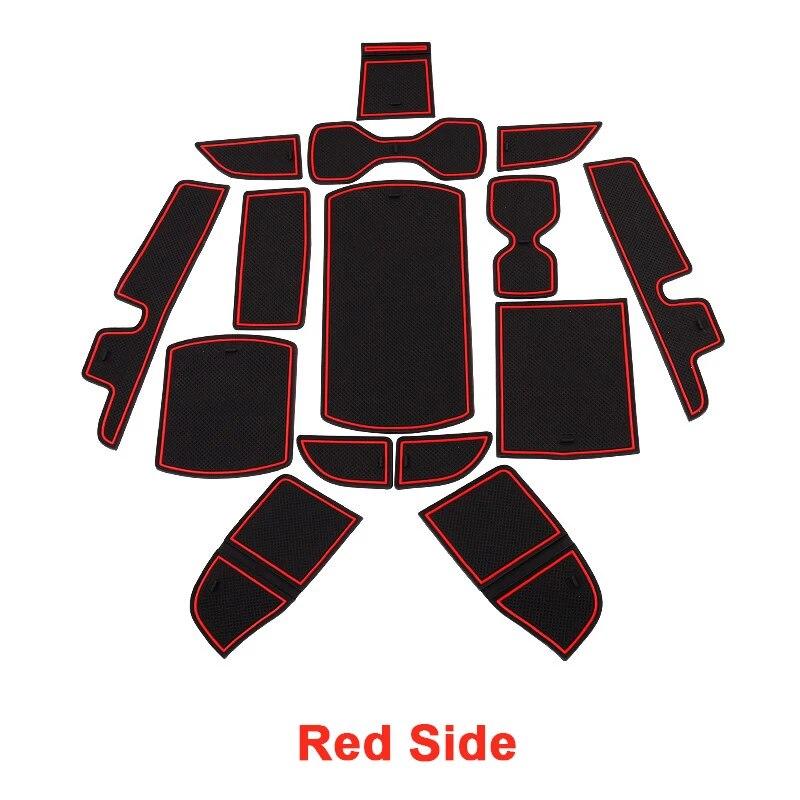 

Для Honda Accord 10th 2018 2022 гибридный противоскользящий слот для ворот, коврик для чашки, дверной нескользящий коврик, подстаканник, аксессуары для интерьера красный