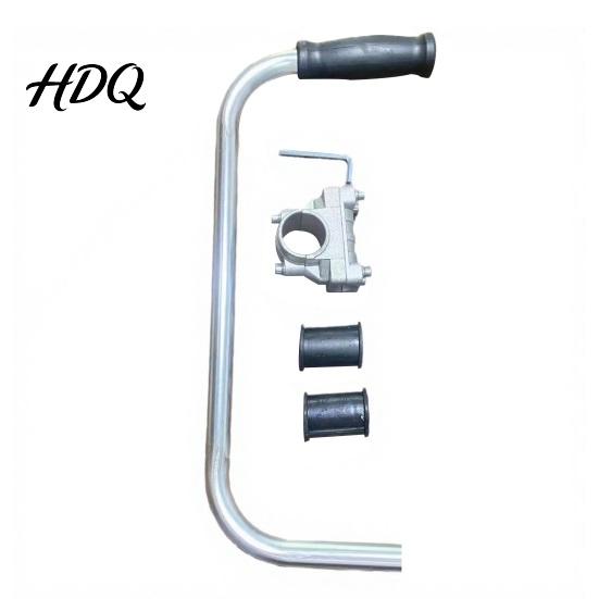 Auxiliary Grip Lawn Mower Handle for Handle Weeder Extension with Bracket Professional Gardener Tool Clamp Ergonomic Trimmer Care Landscaping Yard