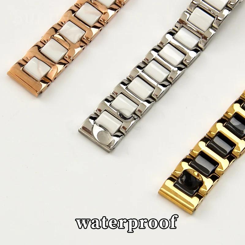 Bracelet de Montre en Céramique Acier Inoxydable pour Bracelet de Montre DW Femme Homme Armani 1909 1926 Bracelet de Montre Huawei 12 13 14 15 16 17 18 20 22mm
