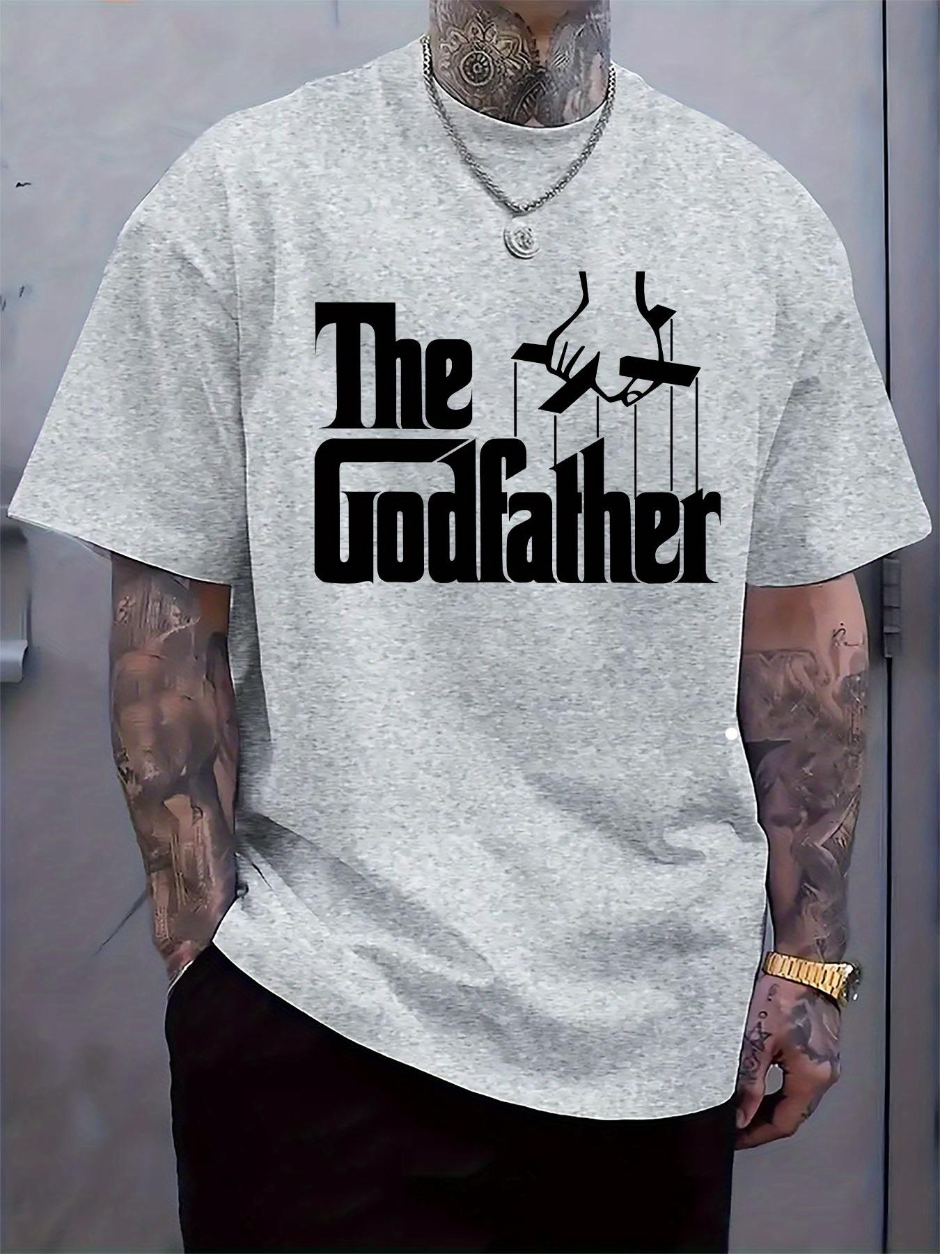 The Godfather Graphic Tshirt - Black Casual Crew Neck Sho... L