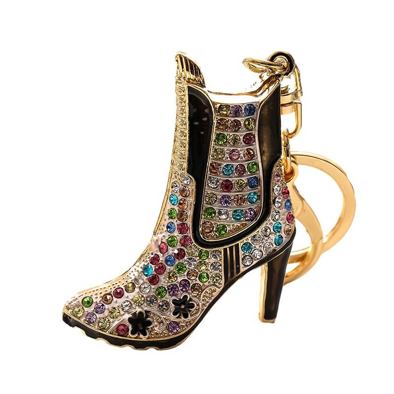 

Туфли Сапоги Форма Брелок Кристалл Стразы Брелок Подвеска для Машины Сумки Украшения Colorful