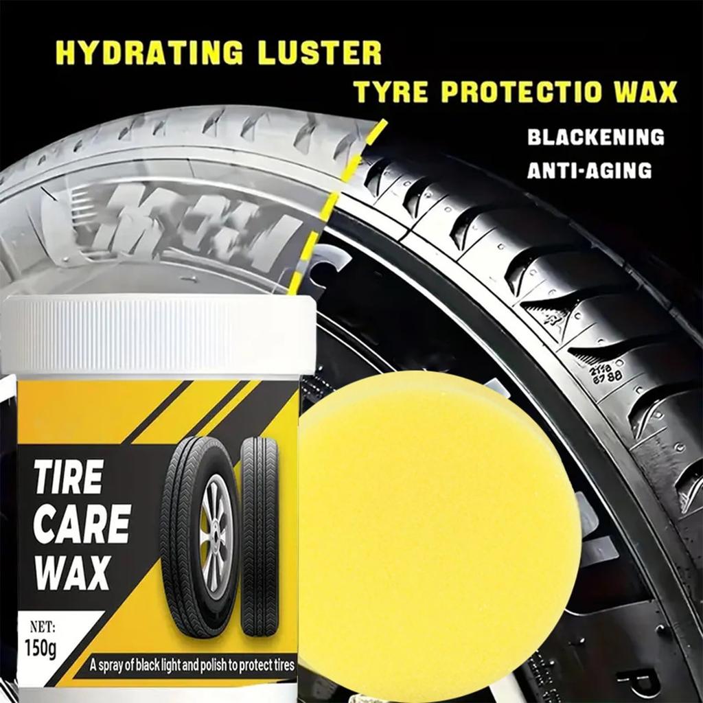 Birdusunce Tire , Shine Tire Paste, Truck RV Tire Polishing Paste with Sponge Clean & Protect