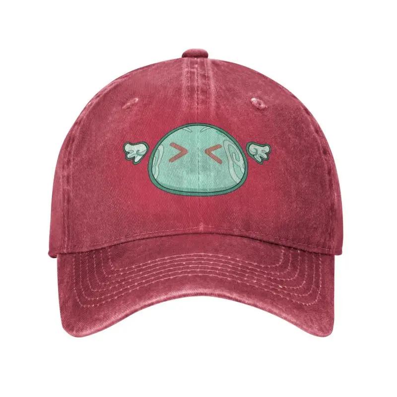 Fashion Cotton Genshin Impact Anemo Slime Baseball Cap Women Men Custom Adjustable Adult Anime Game Dad Hat Hip Hop