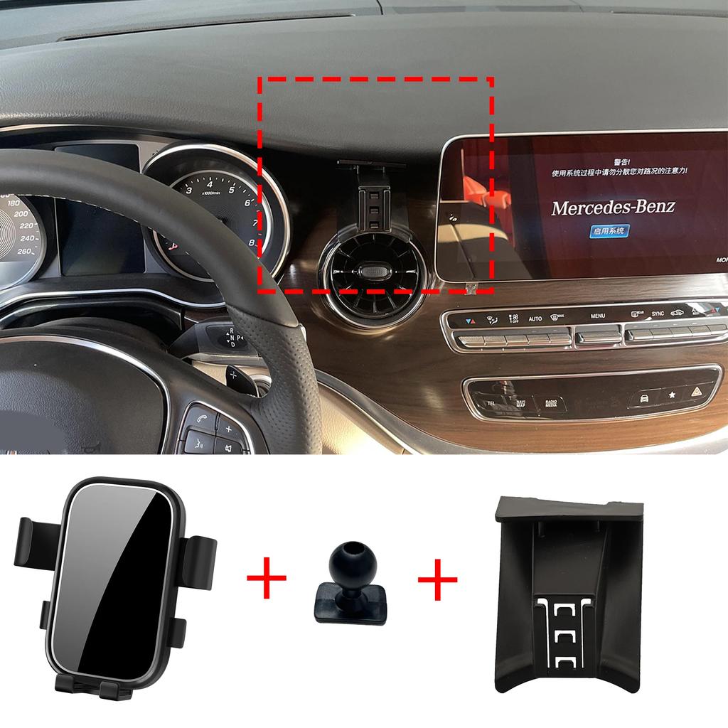 Car Mobile Phone Holder Accessories for Mercedes Benz V250 V260 W447 V Class 2016~ GPS Bracket Navigation Stand Auto