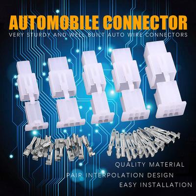 10set 2.8mm Car Automotive Connector Kit 2 3 4 6 Pin Electrical Wire Connectors Kit for Motorcycle Motorbike Car Boats