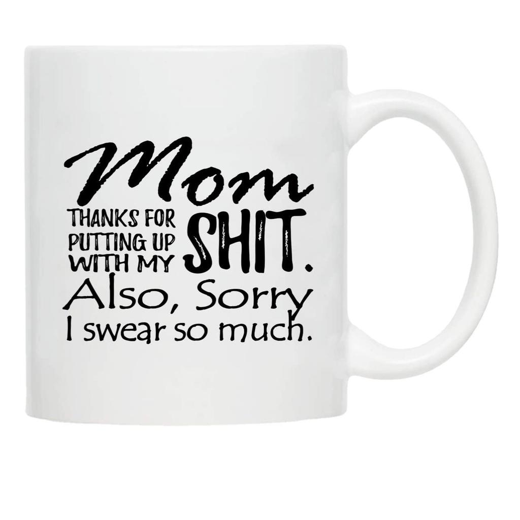 11oz Coffee Mug Ceramic Tea Cup for Coffee, Tea and Hot Drinks Gift, Father's and Mother's Day for Dad and Mom