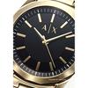 Armani Exchange Men's Drexler Watch, Black Dial, Gold Stainless Steel, AX2619