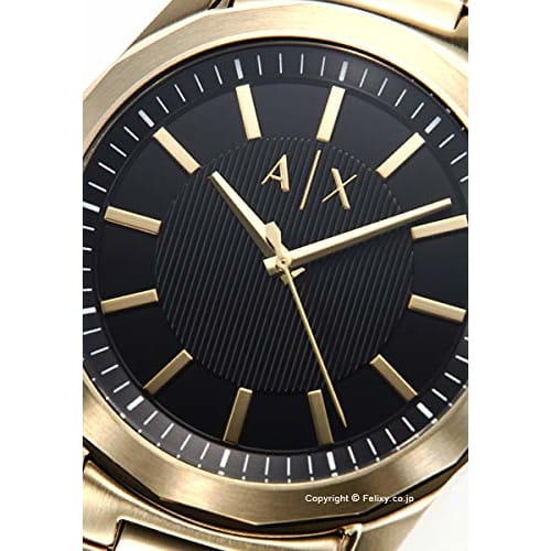 Armani Exchange Men's Drexler Watch, Black Dial, Gold Stainless Steel, AX2619