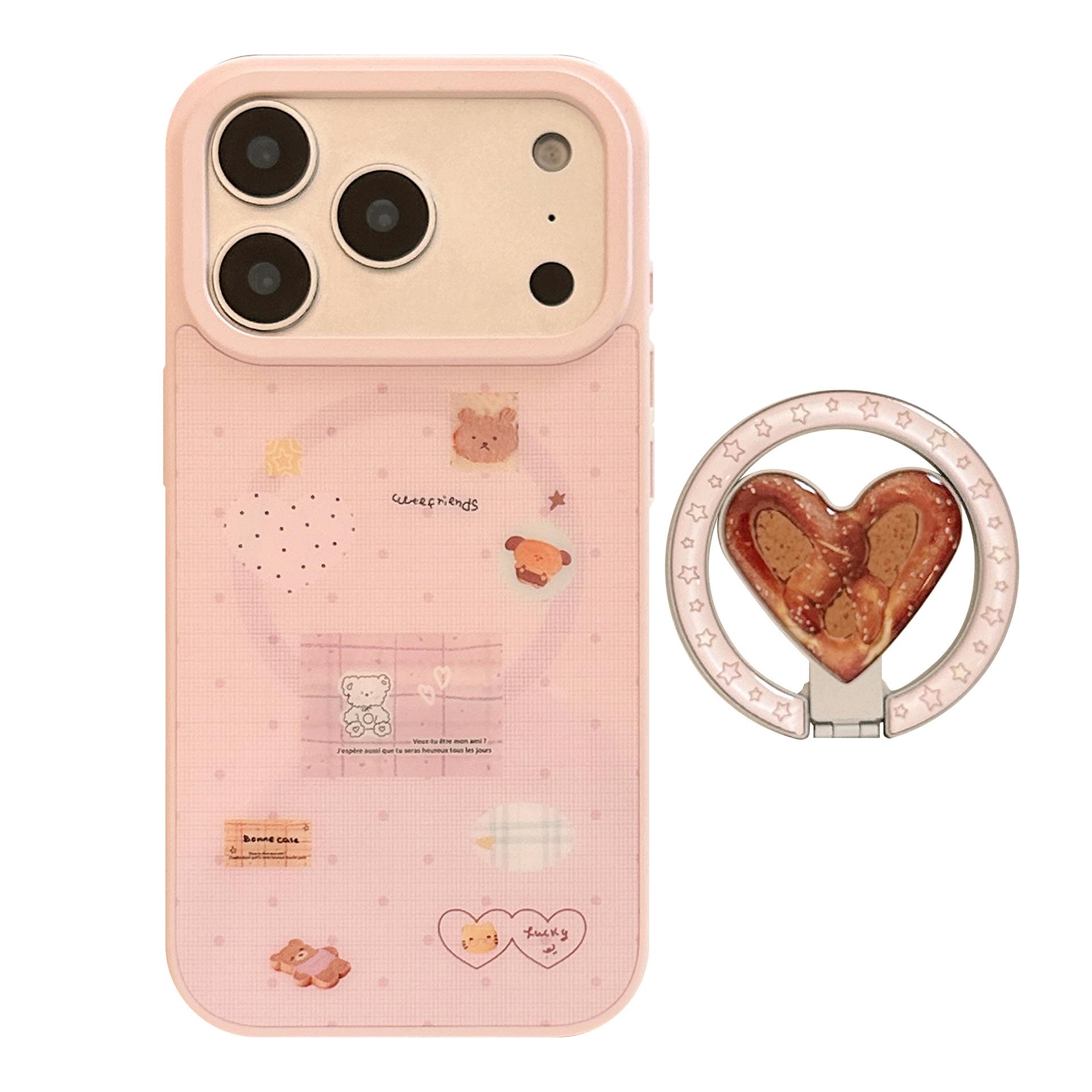 

Чехол для телефона в форме медведя с подставкой для iPhone 16, iPhone 17 и iPhone 17 Pro Max iPhone 13