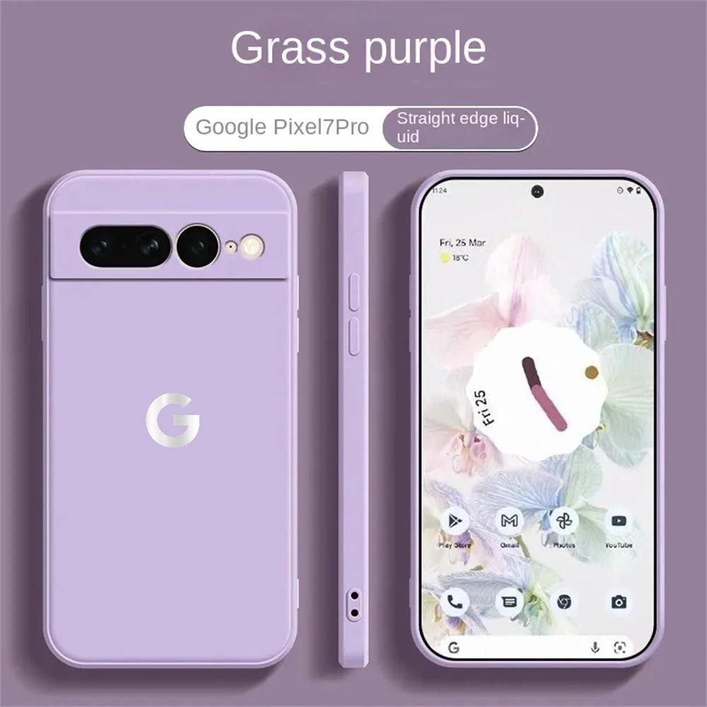 Ultra Slim Liquid Silicone Phone Case for Google Pixel 10 9 Pro XL 8 7 6 A Pro Wireless Charging Shockproof Protector Back Cover