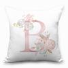 Nordische Kissenhülle Rosa Buchstaben Kissenhülle Auto Sofa Lendenkissen Sitzkissen