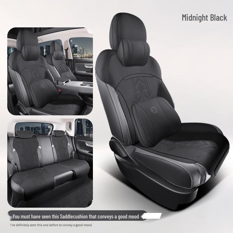 AION S580 Suede Car Seat Cover: Four Seasons, Semi-Enclosed Design