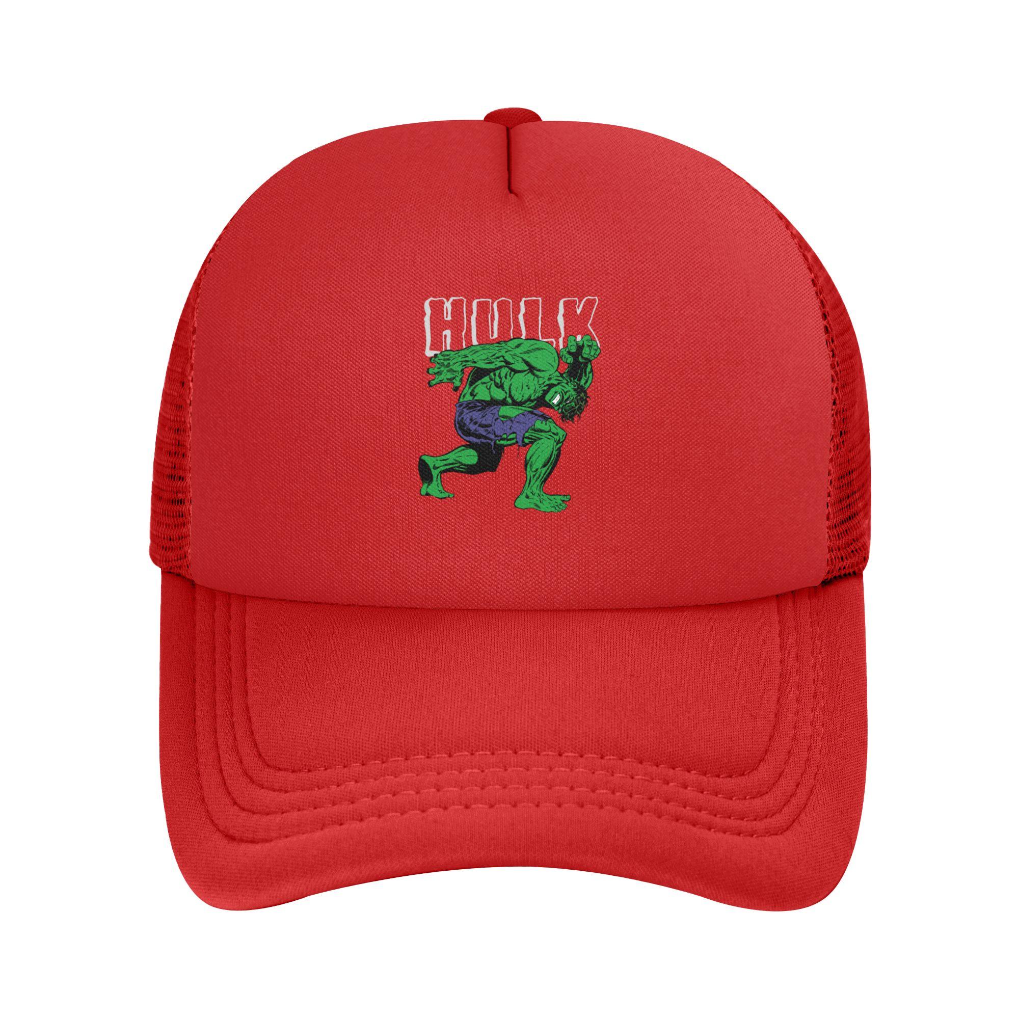 

Hulk Retro Lift Trucker Cap Unisex WoUnisex Hats Trucker Worker Cap Sun Caps Adjustable Polyester Mesh Baseball Caps Summer One Size