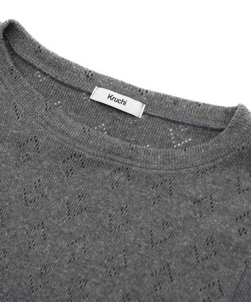 Keuluchi Punching Knit (Grey) Womens