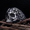 Gothic Vintage 316L Stainless Steel Skull Ring For Men Women Fashion Punk Biker Carved Rings Amulet Jewelry Gifts Dropshipping