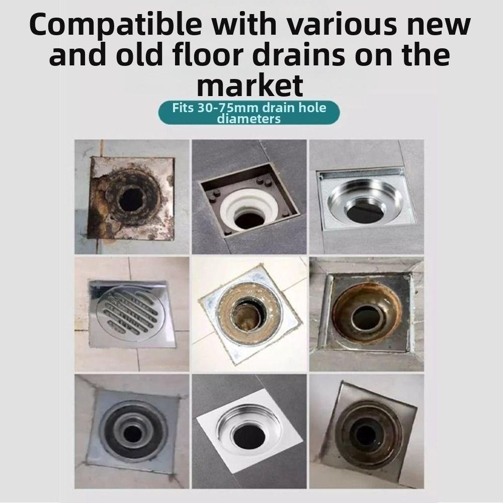 Removable Shower Plug Fast Drainage Backflow Preventer Valve Floor Drain Strainer  Kitchen