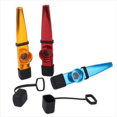 Kazoos dal design semplice Flauti Bocca a diaframma Kazoos Miglior regalo Kazoos in metallo Strumenti musicali
