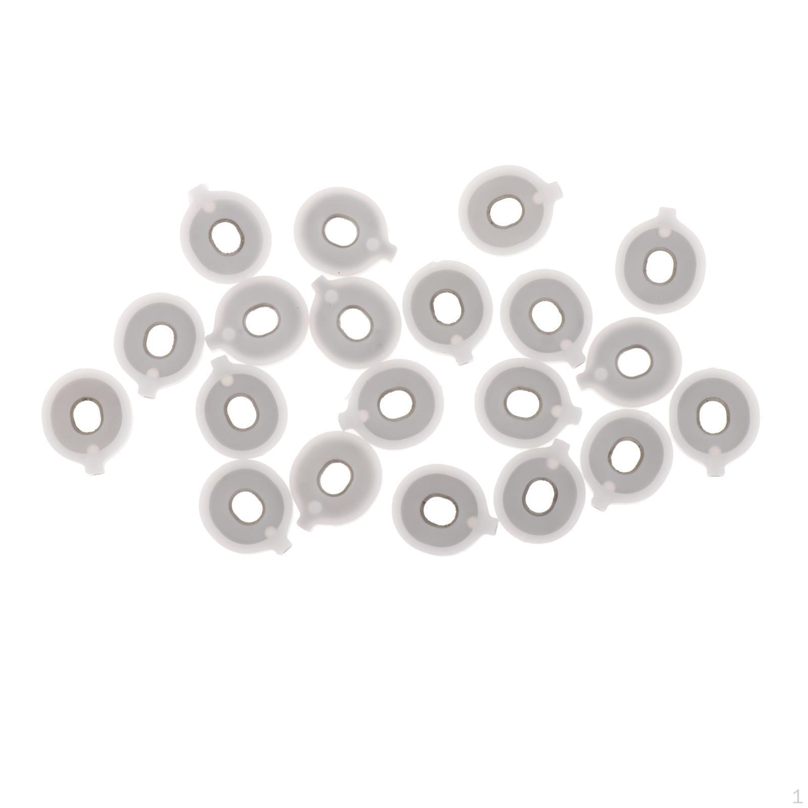 

20 штук направляющих клапана Alto Horn, детали тенора, замена пластика для ремонта 18mmx15mm