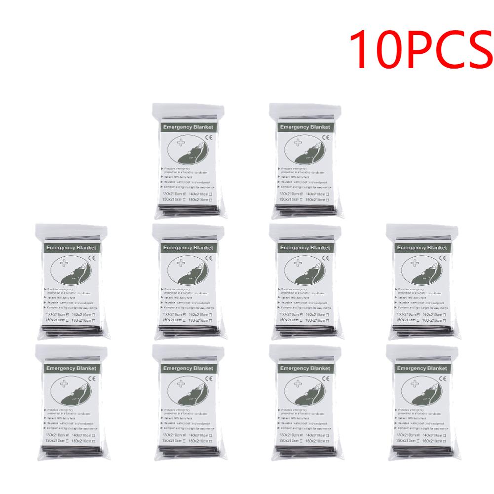1-30PCS Windproof Foil Thermal Emergency Blanket Survival Gear First Aid Military Rescue Kit Waterproof Folding for Camping Outd