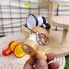 Recording Music Keychain Pendant Speaker Handheld Speakers Toy Music Trumpet Key Chain  Bag Pendant